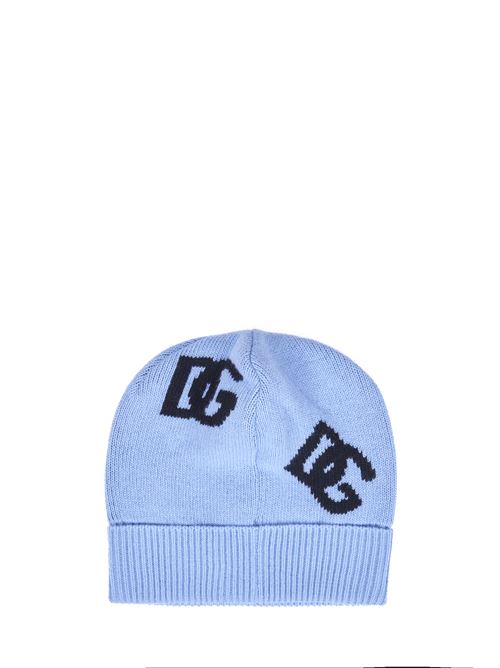 DG logo jacquard wool hat DOLCE & GABBANA | FXQ05TJCVZMB0143